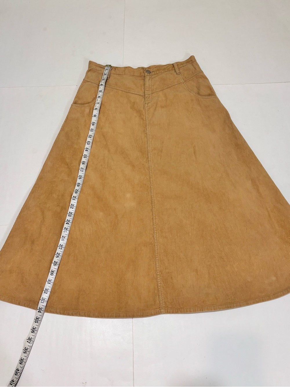 J. Crew Corduroy A-Line Skirt in Camel - Picture 6 of 10